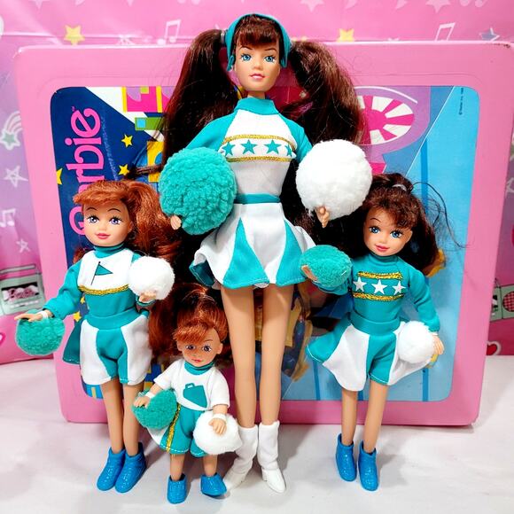 VTG 1997 Kid Kore Kelsey Varsity Cheerleader Dolls Katie Jodi Lot Barbie Clone - Picture 1 of 6